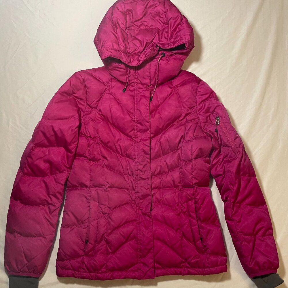 Pink Lands End Down Puffer Winter/ Snow Coat/Jacket